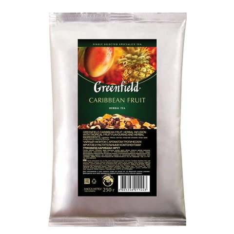 Чай GREENFIELD (Гринфилд) "Caribbean Fruit", фруктовый, манго/ананас,