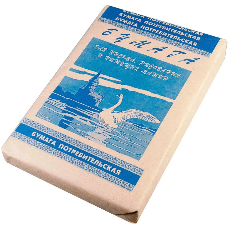 Бумага писчая А4, 500л, 48,8г/м2, 60%:  штр.:  2010006286177