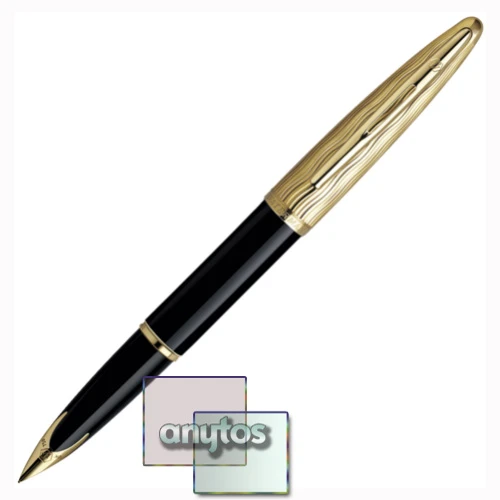 waterman carene - essential black gt, перьевая ручка, f 