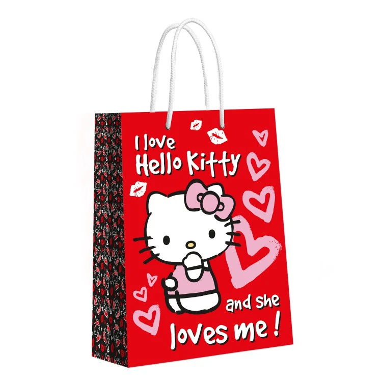 Пакет подарочный Hello Kitty-1, 220*310*100 мм.
