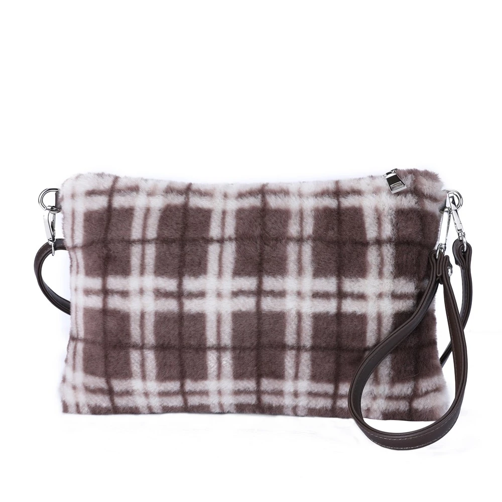 CW-937 Сумка (клетка коричнево-бежевая)