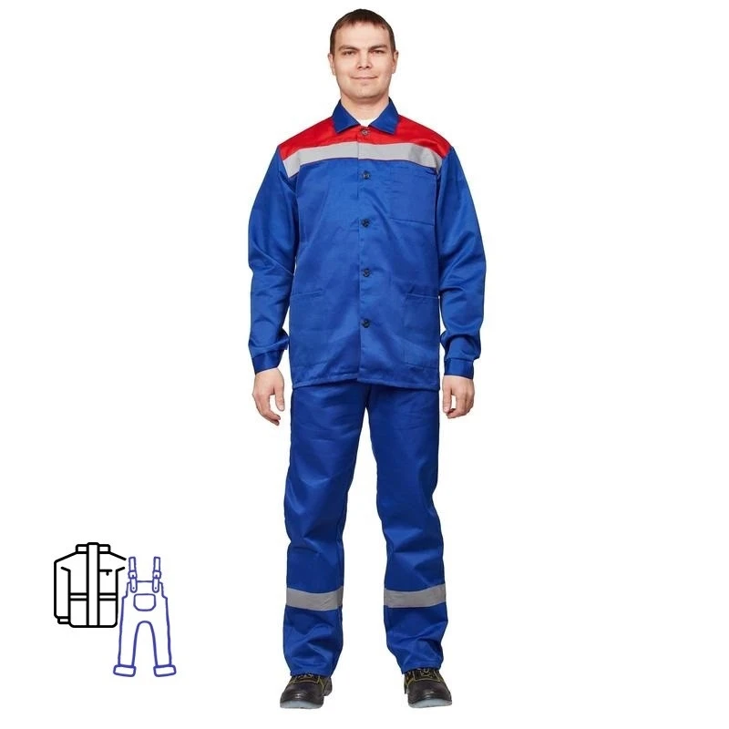 Спец.одежда летняя Костюм летний Механик/л02-КПК кур/пк вас/красн 56-58/182