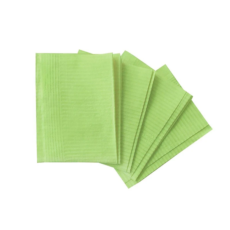 Салфетка Салфетки ламинир, 33x45см, зеленые 500 шт/уп, бумага + п/э