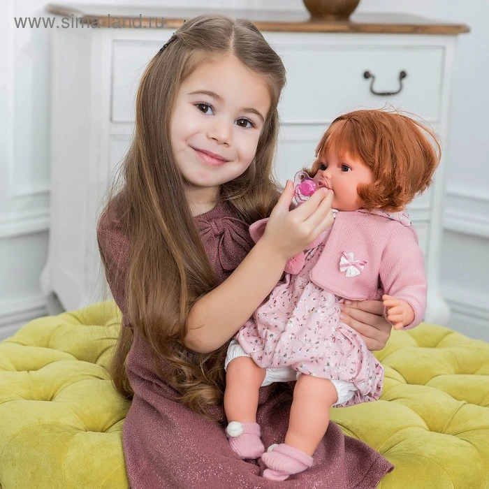 Кукла «Изабелла» в темно-розовом, озвученная (плач), 42 см Кукла «Изабелла» в темно-розовом, озвученная (плач), 42 см