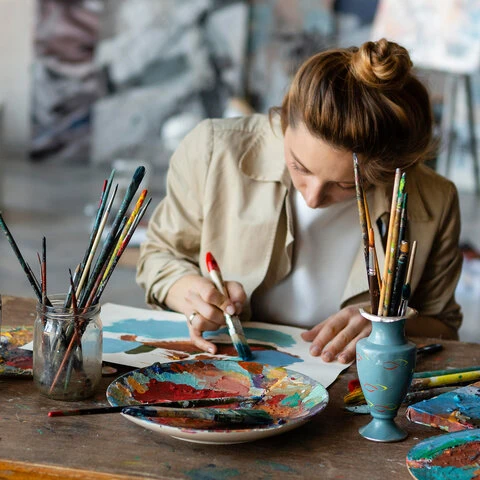 Бумага для акриловых и масляных красок, 300 г/м2, 390x540 мм, 10 листов,