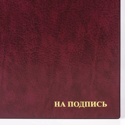 Папка адресная ПВХ "НА ПОДПИСЬ", формат А4, увеличенная вместимость до