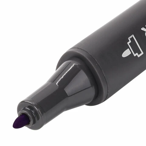 Маркер для скетчинга двусторонний 1 мм - 6 мм BRAUBERG ART CLASSIC, БАКЛАЖАНОВЫЙ