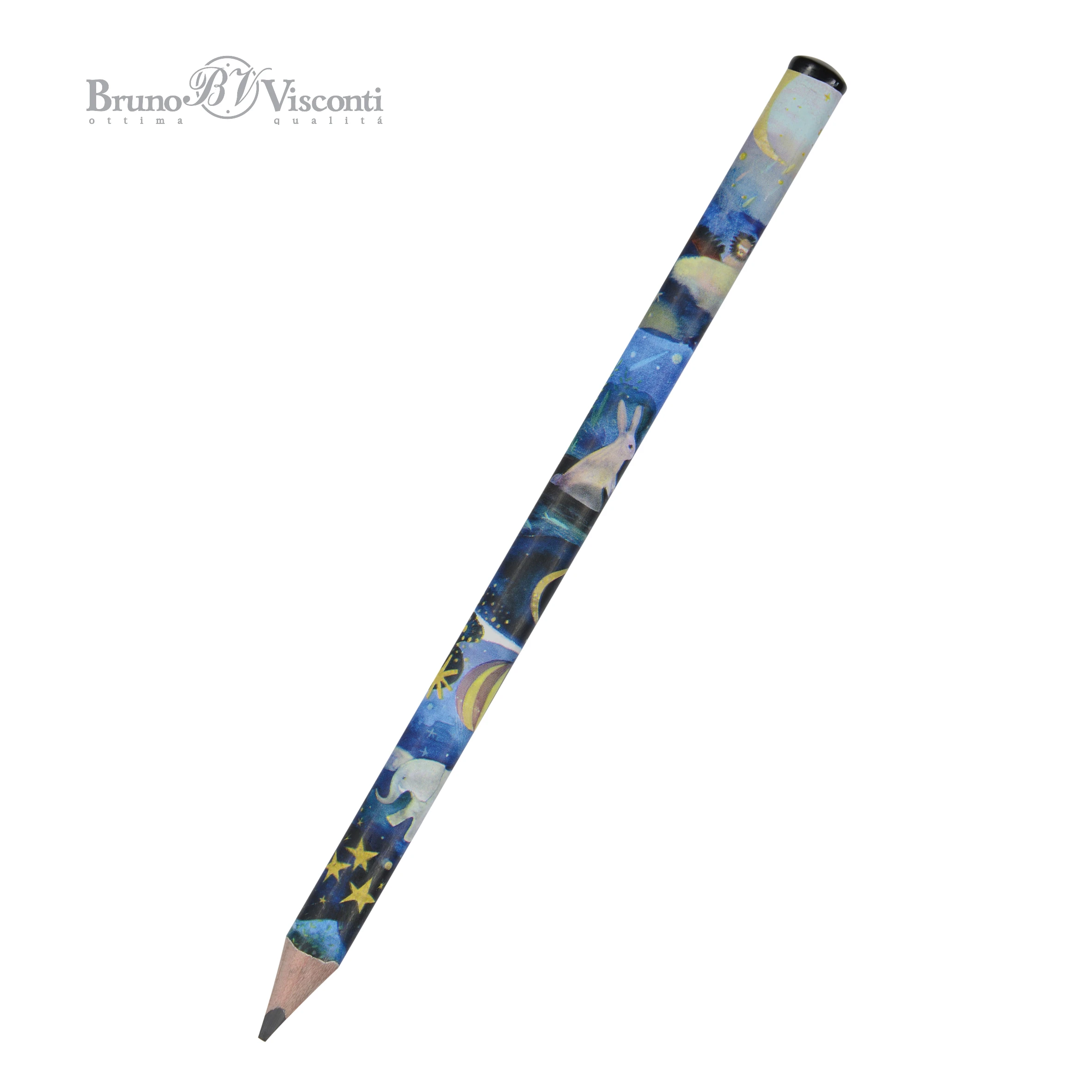 КАРАНДАШ ЧЕРНОГРАФИТОВЫЙ "HappyGraphix Jumbo. Сон" 4В, 3.5 MM