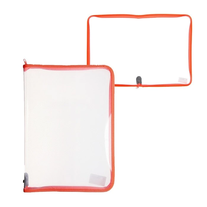 Папка пластик А4, молния вокруг, 325 х 230 х 25 мм, 0.5, Pastel, персиковая