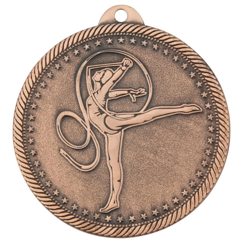 Медаль художественная гимнастика 50 мм бронза DC#MK316c-AB