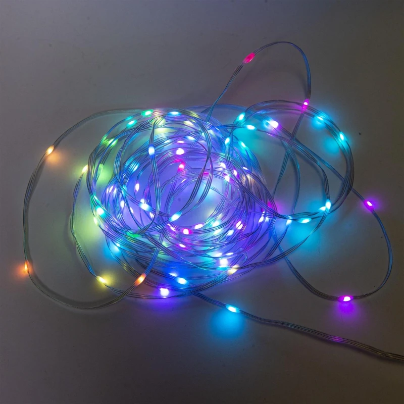 Гирлянда светодиодная Нить SMART-STRING-10100RGB,10М,100LED, Funray 2662