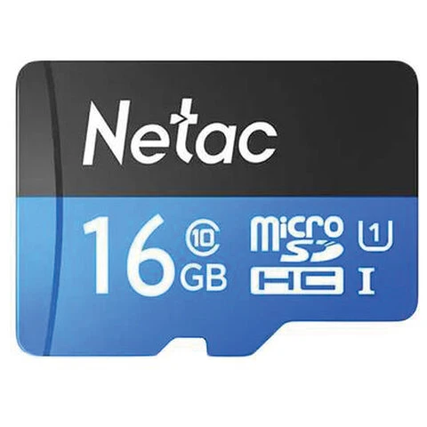 Карта памяти microSDHC 16 ГБ NETAC P500 Standard, UHS-I U1,80 Мб/с (class 10),