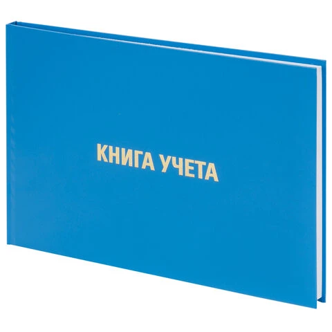 Книга учета 96 л., А4, 210х295 мм, BRAUBERG, клетка, бумвинил, блок офсет,