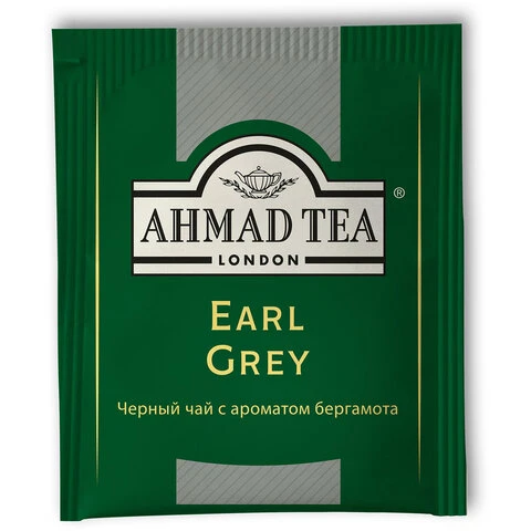 Чай AHMAD (Ахмад) "Earl Grey", черный с ароматом бергамота, 100