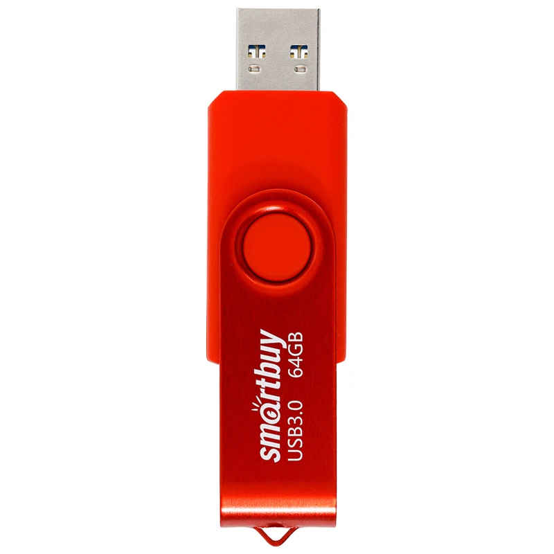 Память Smart Buy "Twist" 64GB, USB 3.0 Flash Drive, красный