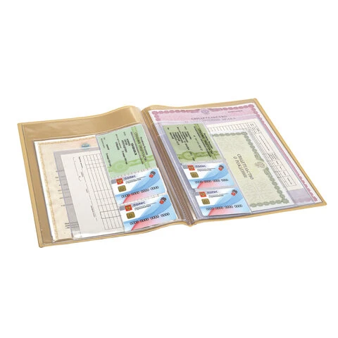 Папка для семейных документов с файлами (свидетельства, полисы, СНИЛС и т. п.)