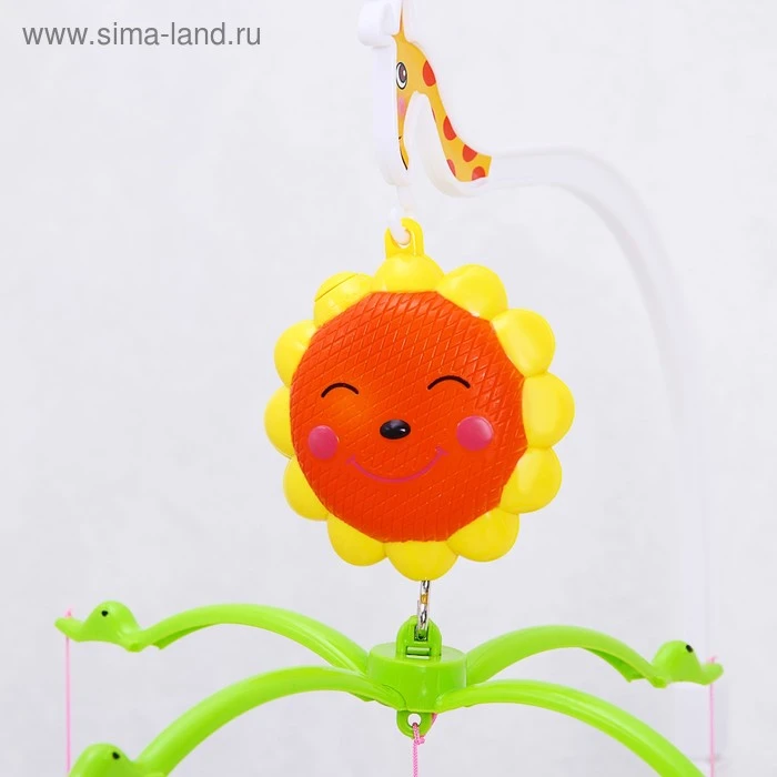 Мобиль музыкальный «Пряничный домик. Совы и бабочки», заводной