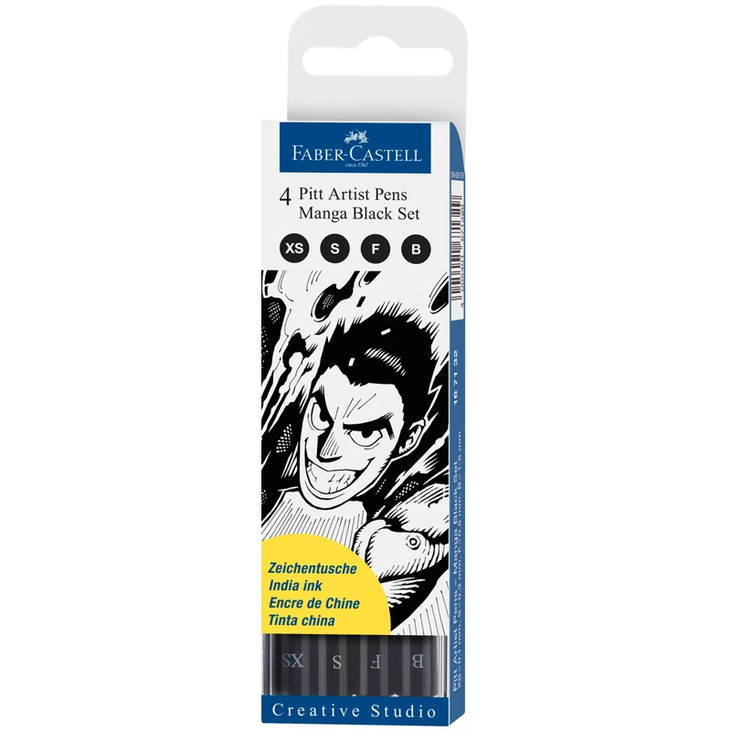 Набор капиллярных ручек Faber-Castell "Pitt Artist Pen Manga Black