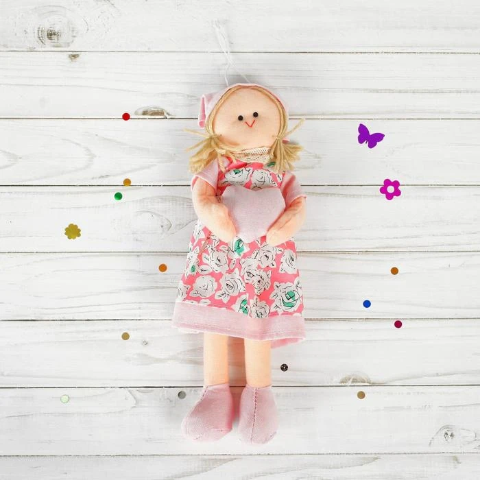 Подвеска «Кукла Инна», с сердцем в ручках, виды МИКС