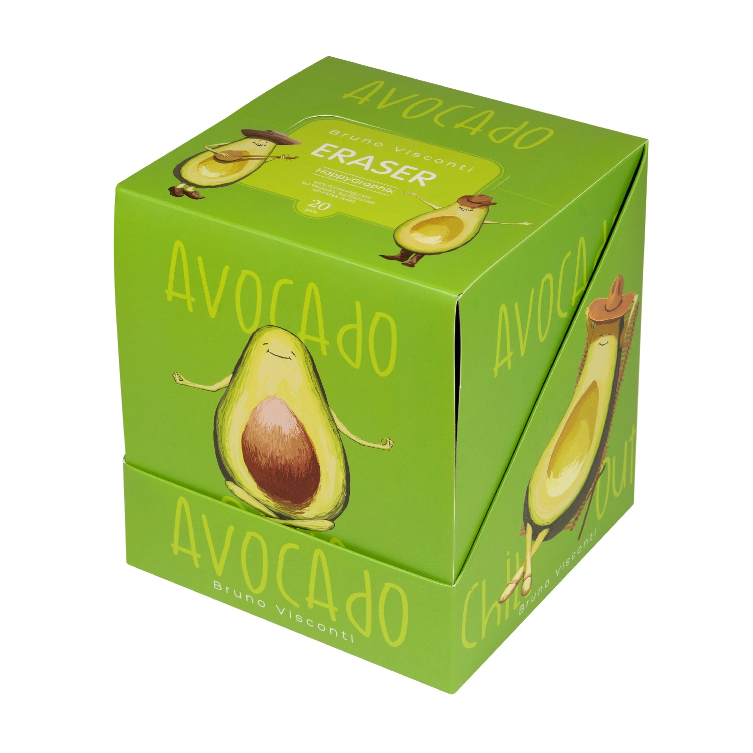 ЛАСТИК "HappyGraphix. Avocado", 4 вида