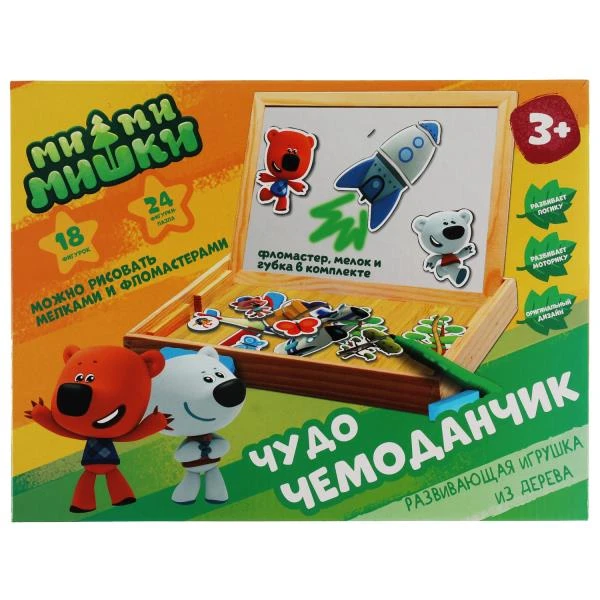 Игрушка деревянная Ми-ми-мишки чудо-чемоданчик, коробка Буратино