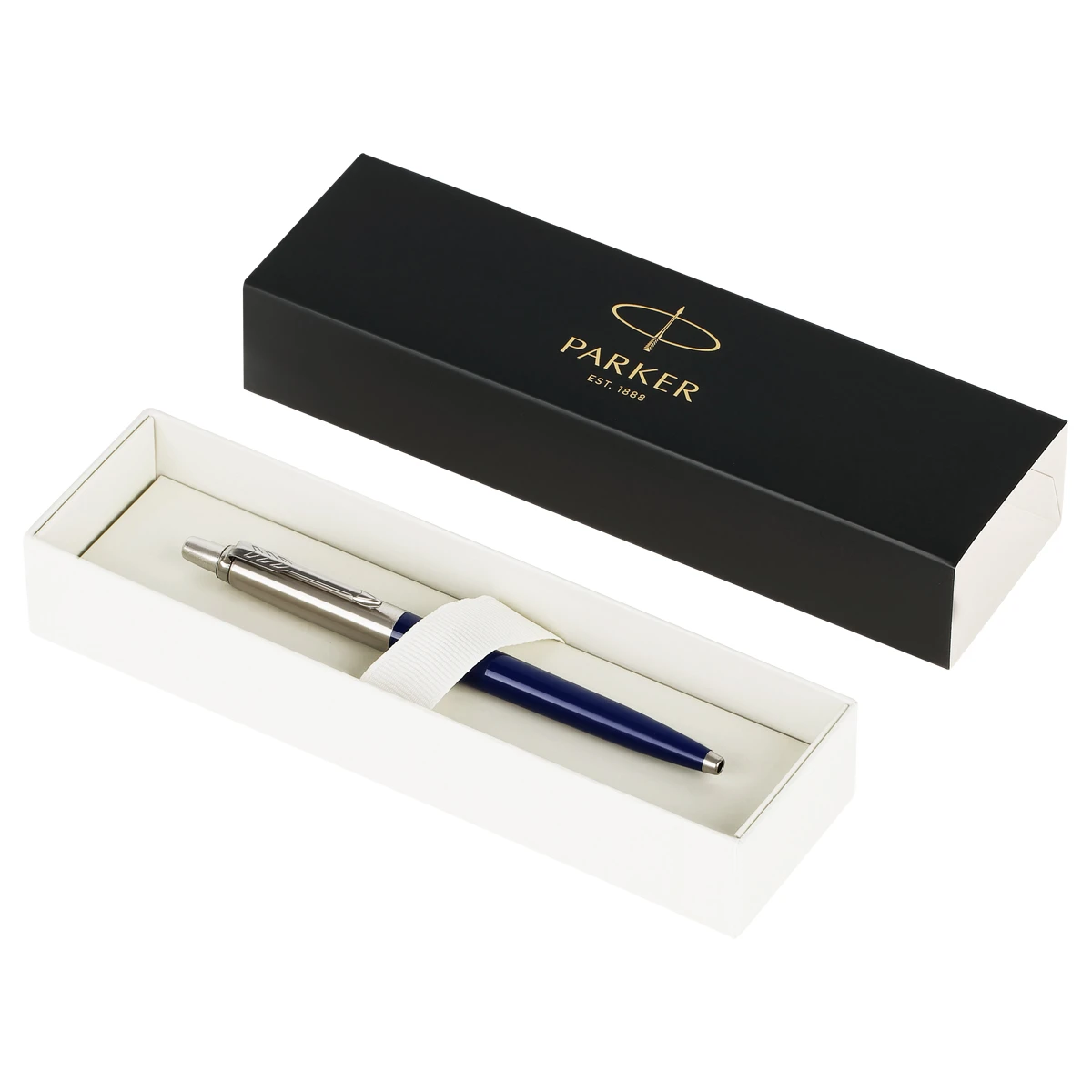 Ручка шариковая Parker "Jotter Originals Recycled Navy CT" синяя,