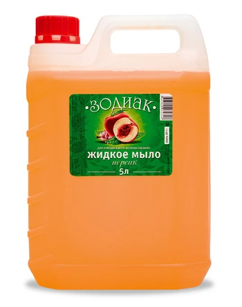 Жидкое мыло Зодиак 5л. Персик*1(АМС Медиа)(К10-02) канистра