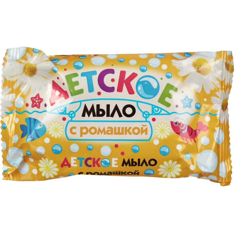 Мыло туалетное 90г МК Детское с ромашкой в обертке