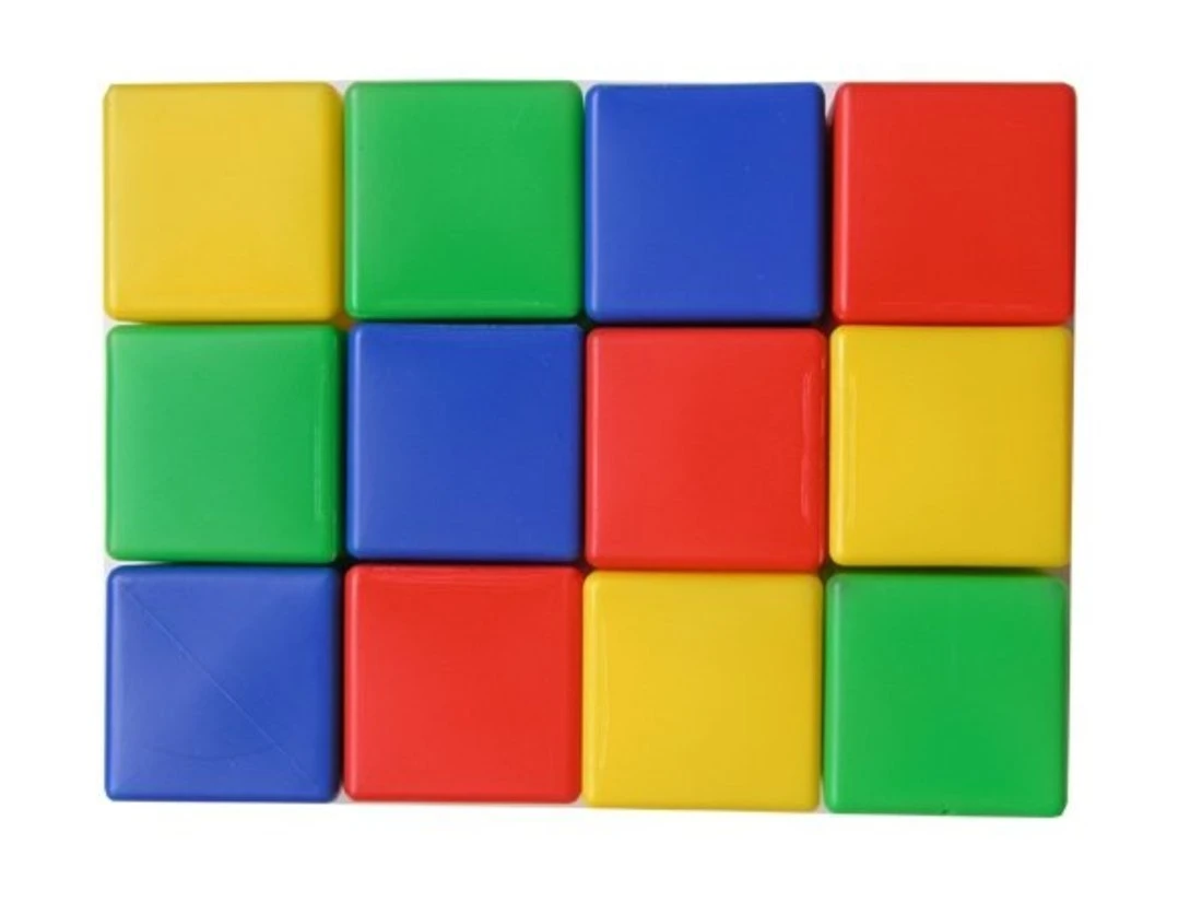 Набор кубиков 12 элементов, 8 см.