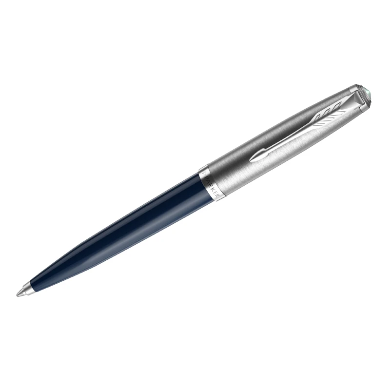 Ручка шариковая Parker "51 Midnight Blue CT" черная, 1,0мм, поворот.,