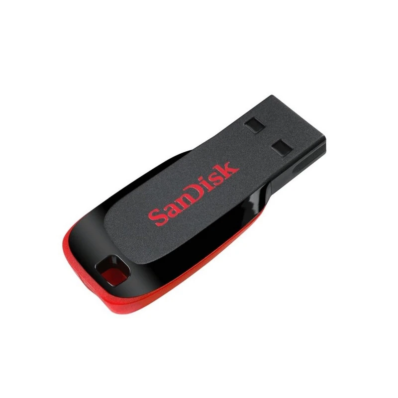 Флеш-память SanDisk Cruzer Blade, 128Gb, USB 2.0, ч/крас, SDCZ50-128G-B35
