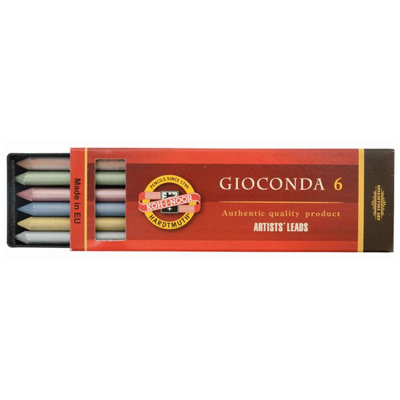 Грифели цветные для цанговых карандашей Koh-I-Noor "Gioconda", 5,6мм,