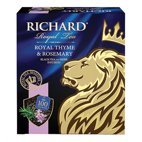 Чай RICHARD "Royal Thyme & Rosemary", черный с чабрецом и розмарином,