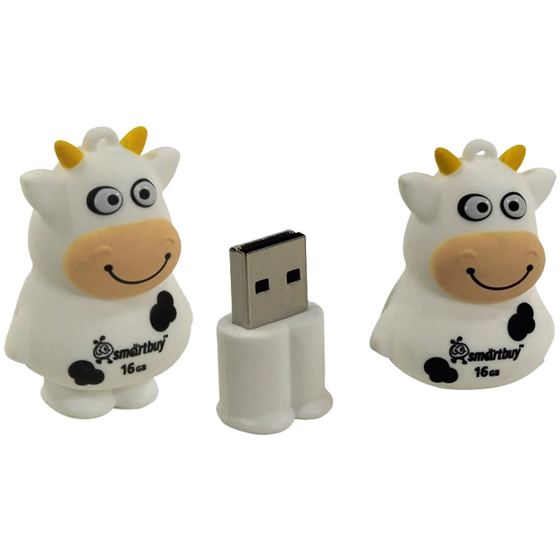 Память Smart Buy "Wild series" Коровка 16GB, USB 2.0 Flash Drive,