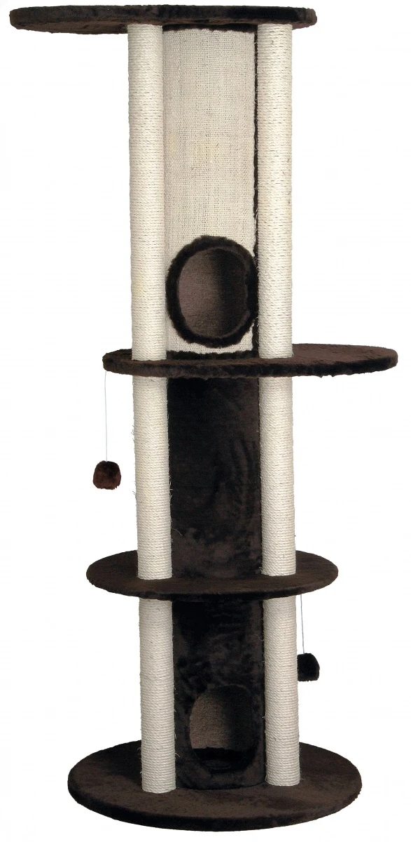 Комплекс для кошек, одн.мех, труба-тоннель+3 полки, сизаль. Зооник