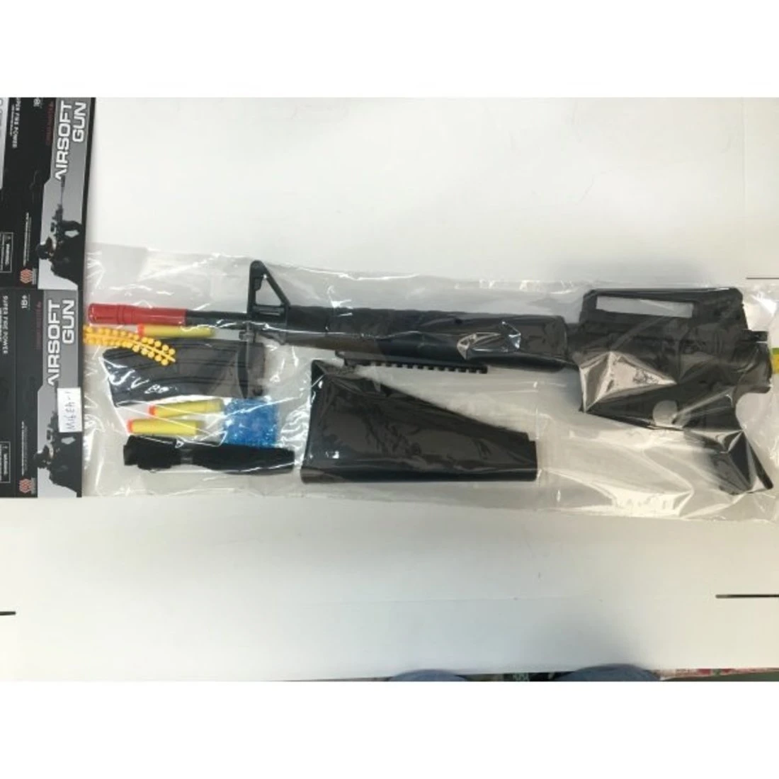 Винтовка механическая, в комплекте: полимерные пули пакет 2шт., предмет 1шт.,