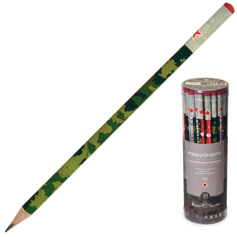 Карандаш чернографитовый Happy Graphix 21-0030/16