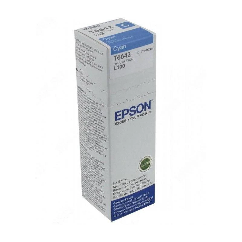 Картридж струйный Epson T6642 C13T66424A гол. для L100 штр.  8715946496542