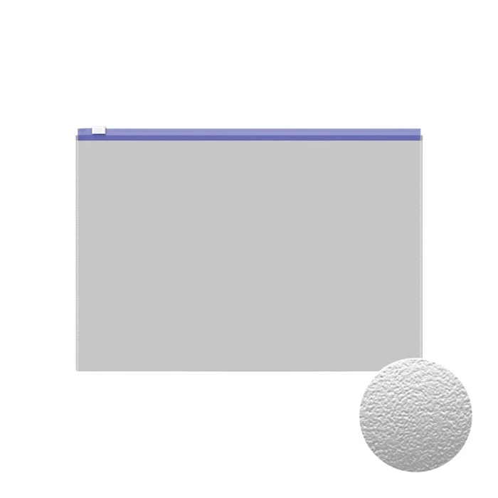 Папка-конверт на ZIP-молнии А4, 120 мкм, ErichKrause Fizzy Clear, c цветной