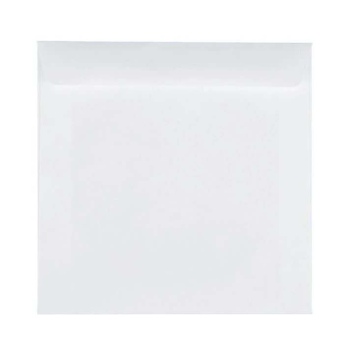 Конверт почтовый для CD/DVD 125х125 мм, чистый, окно д=100, клей, 80 г/м?, в