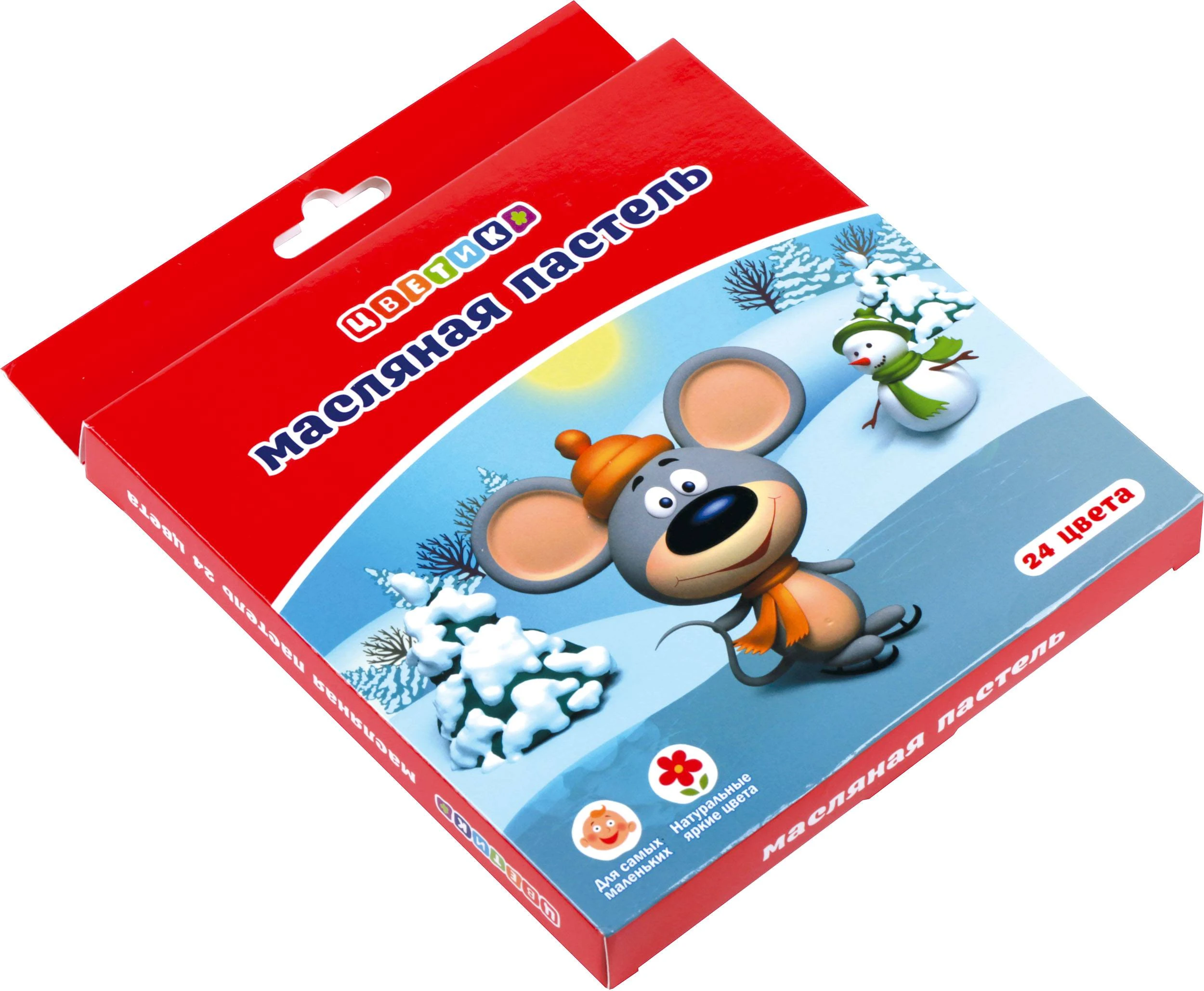 Пастель ЦВЕТИК масляная 24 цвета