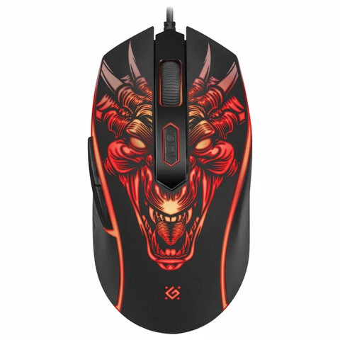 Мышь проводная игровая DEFENDER Monstro GM-510L, USB, 5 кнопок + 1