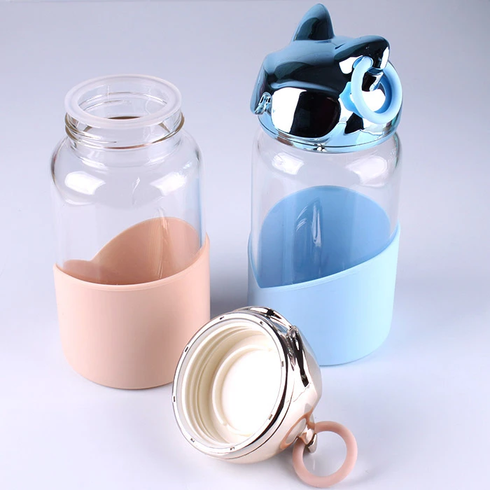 Бутылка для воды 340мл "Котик" цвет ассорти (4 вида)