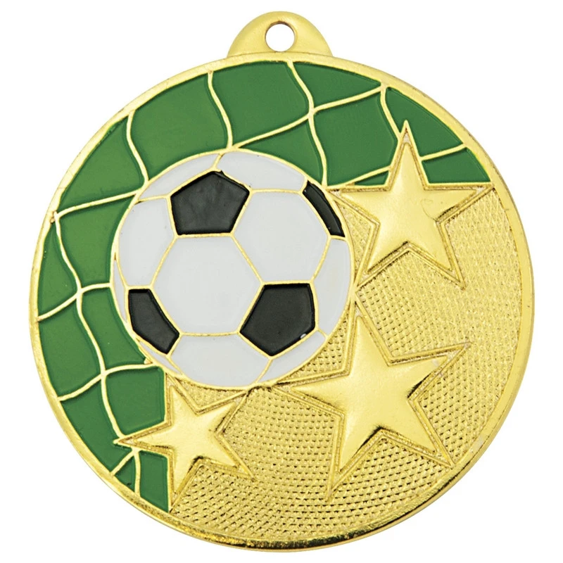 Медаль футбол 50 мм золото DC#MK315a-G