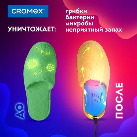 Сушилка для обуви электрическая, раздвижная, сушка для обуви, 12 Вт, CROMEX,