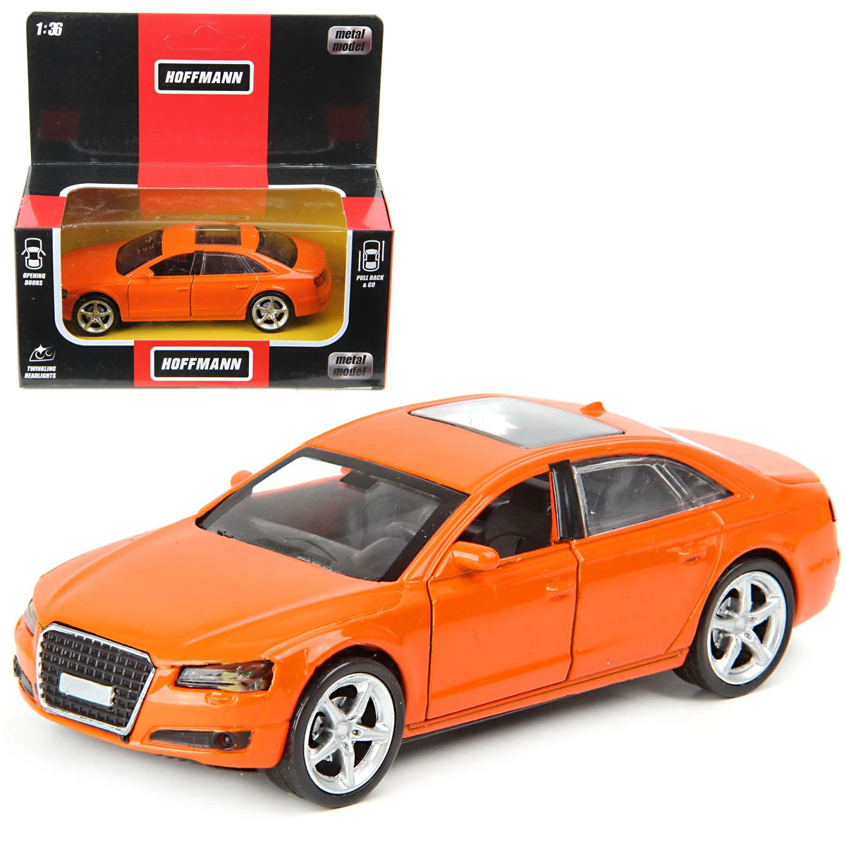 Машина металлическая MANCHESTER TRIP 1:36, звук/свет, дв.откр., инерц., цвета в Машина металлическая MANCHESTER TRIP 1:36, звук/свет, дв.откр., инерц., цвета в