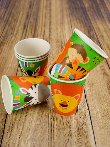Бумажные стаканы Милые зверята, 250 мл, 6 шт ФЛ-2791 Бумажные стаканы Милые зверята, 250 мл, 6 шт ФЛ-2791