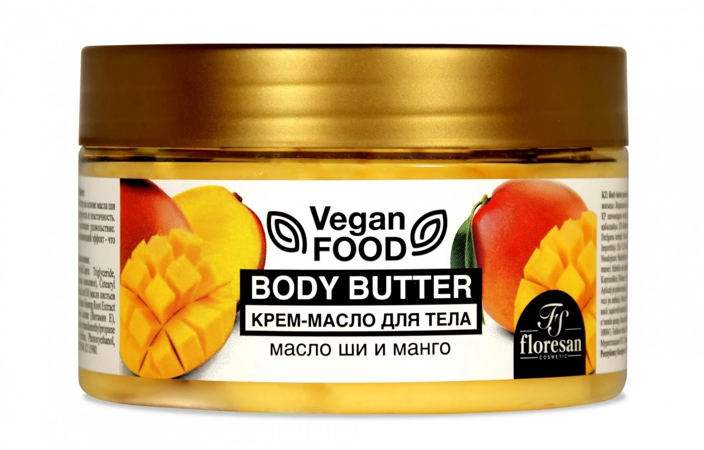 Floresan Vegan Food Крем-Масло для тела (масло ШИ и МАНГО) 250мл, арт.Ф-712