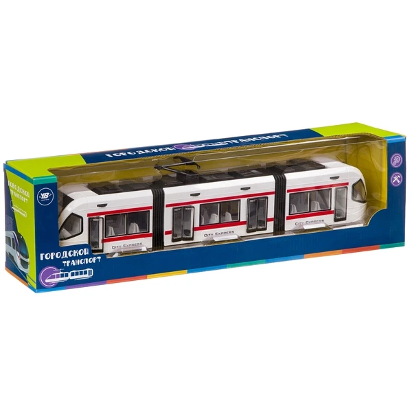 Трамвай пласт.,открыв. двери, серия "Городской транспорт",