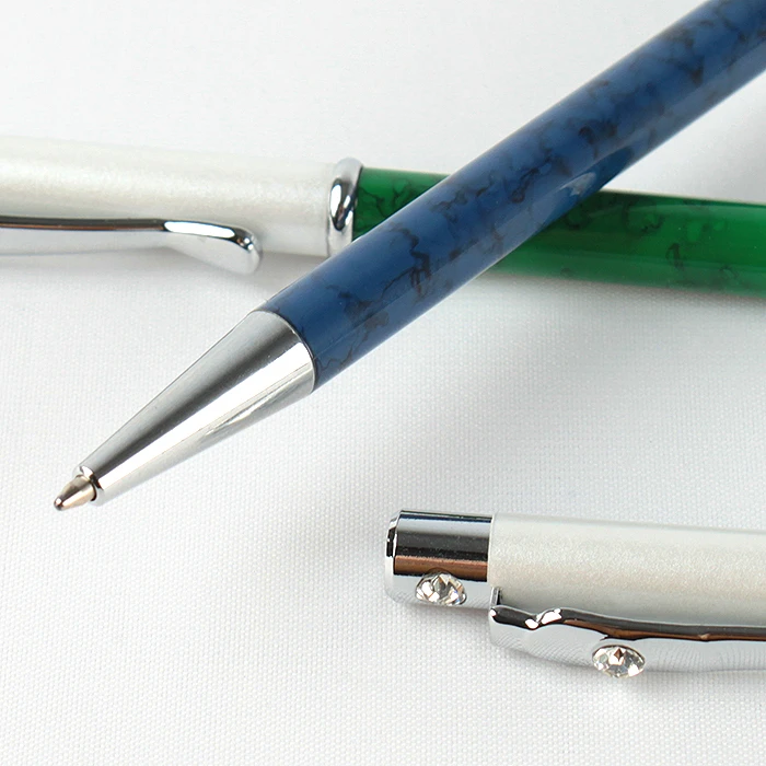 Ручка подарочная син. "Darvish" корпус метал. цветной со стразами